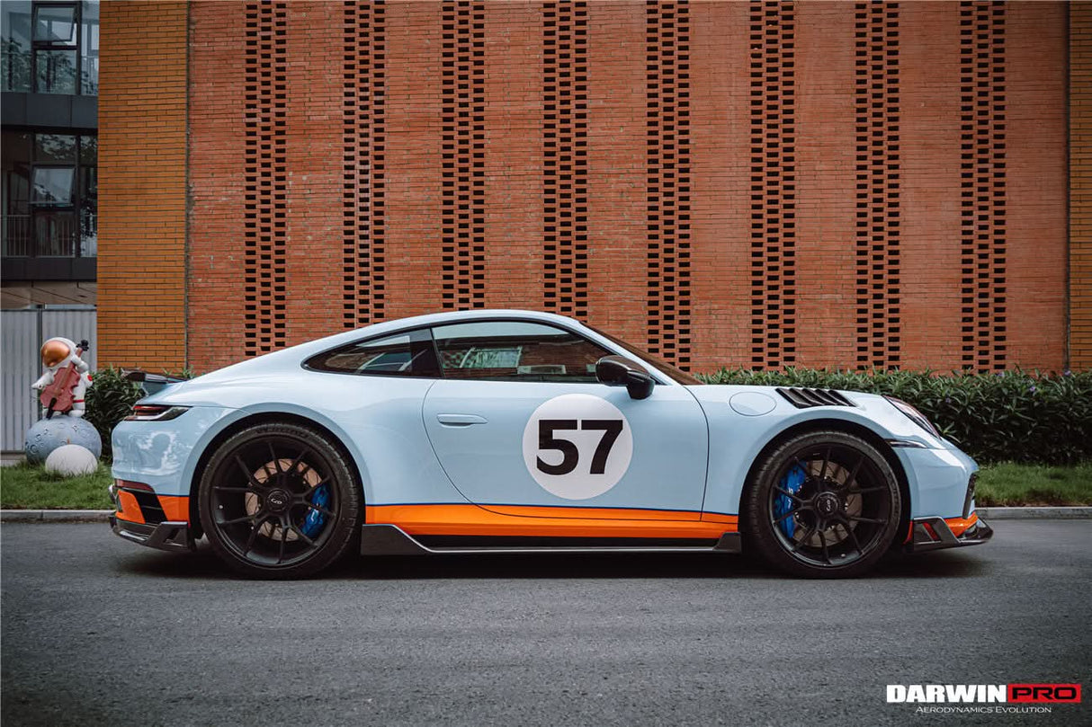 DarwinPRO 2019-UP Porsche 911 992 Carrera S & 4 & 4S & Targa & Cabriolet BKSS Style Side Skirts