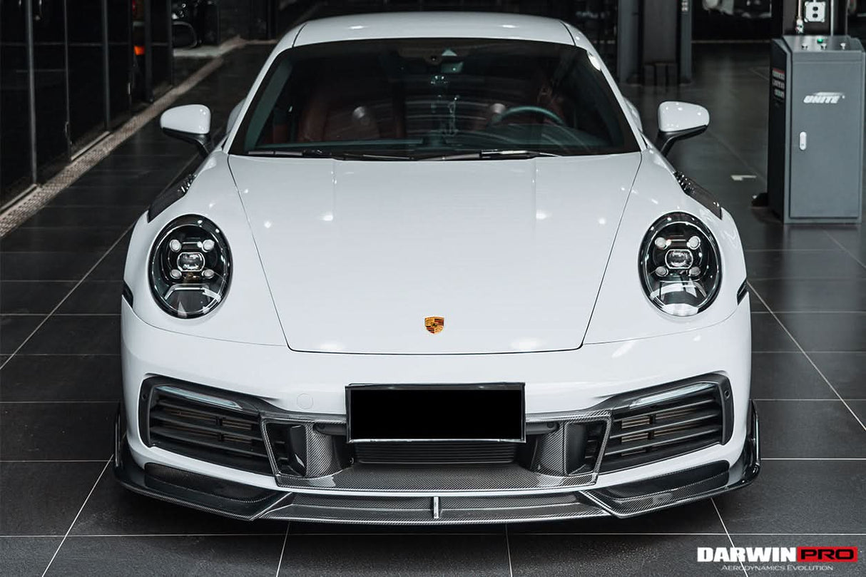 DarwinPRO 2019-2024 Porsche 911 992 Carrera S & 4 & 4S & Targa & Cabriolet BKSS Style Front Middle Lip