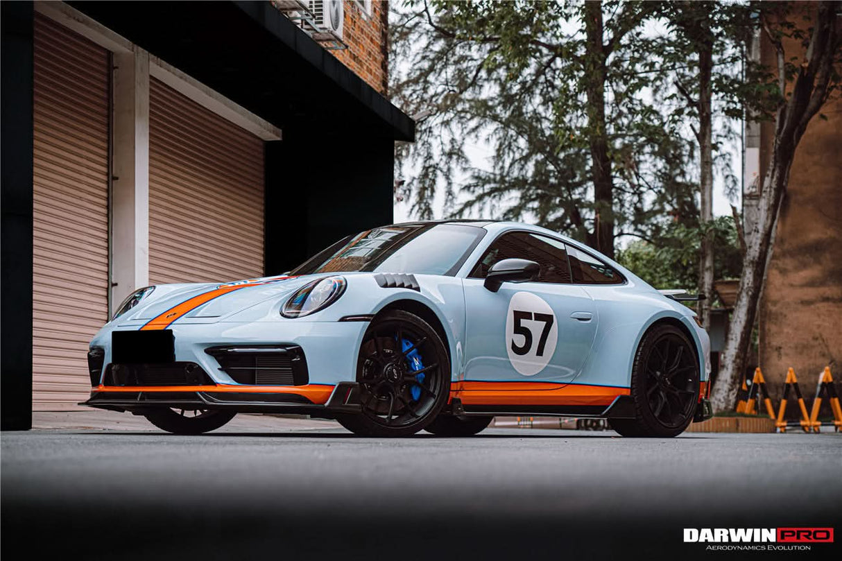 DarwinPRO 2019-UP Porsche 911 992 Carrera S & 4 & 4S & Targa & Cabriolet BKSS Style Side Skirts