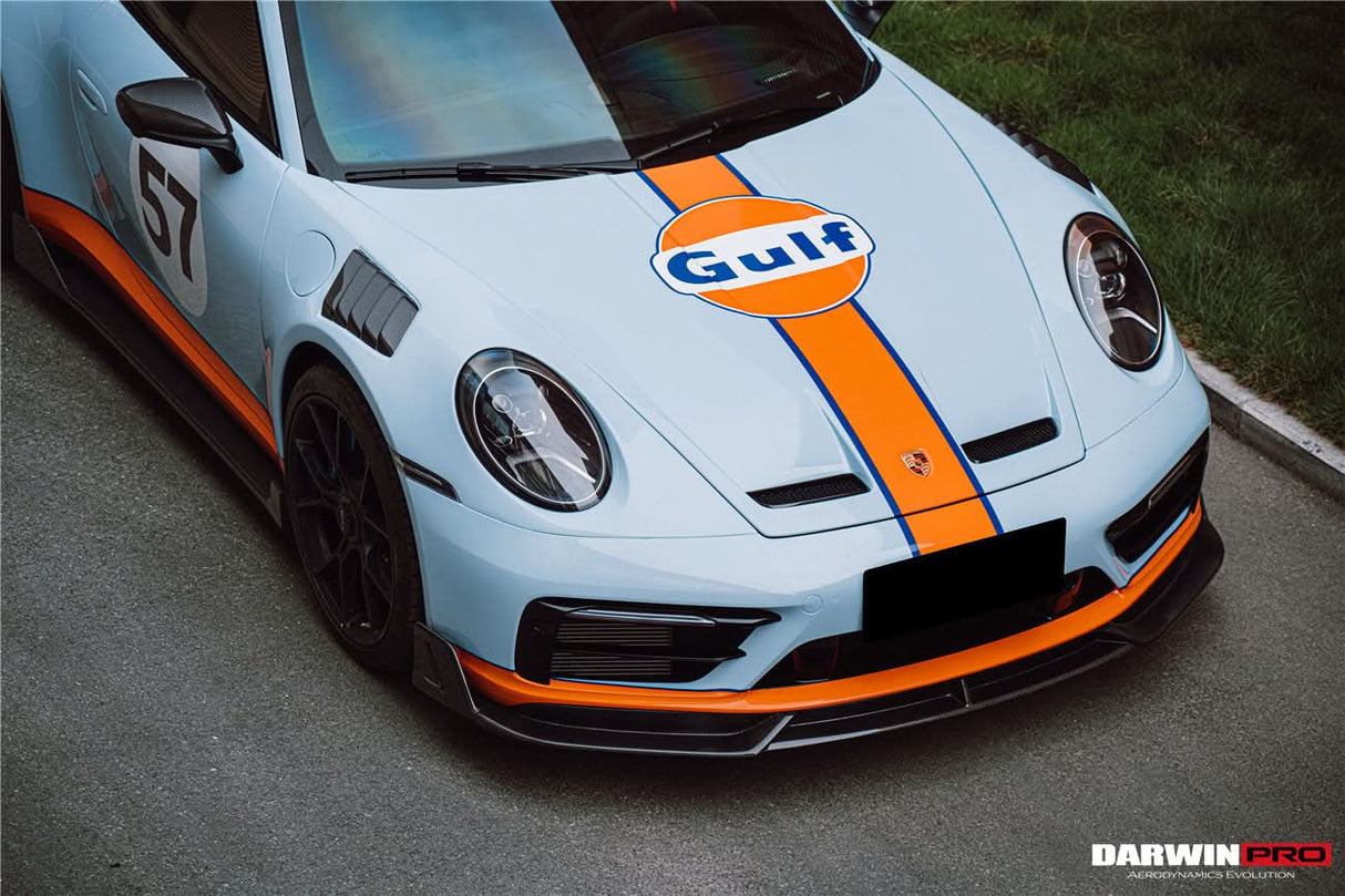 2019-2024 Porsche 911 992 Carrera Targa S 4 4S SD-Sport Design Modl BKSS Style Front Lip