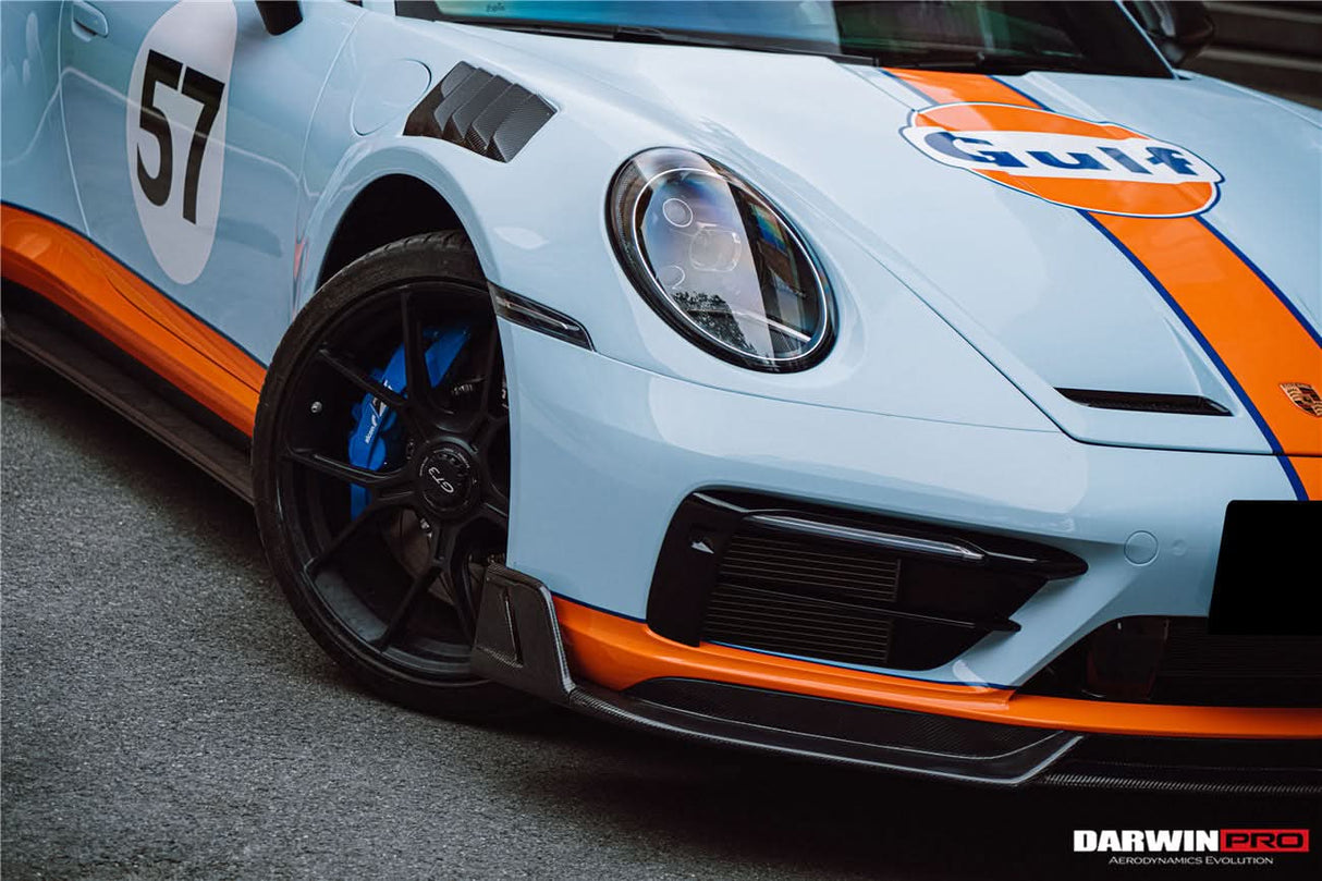 2019-2024 Porsche 911 992 Carrera Targa S 4 4S SD-Sport Design Modl BKSS Style Front Lip
