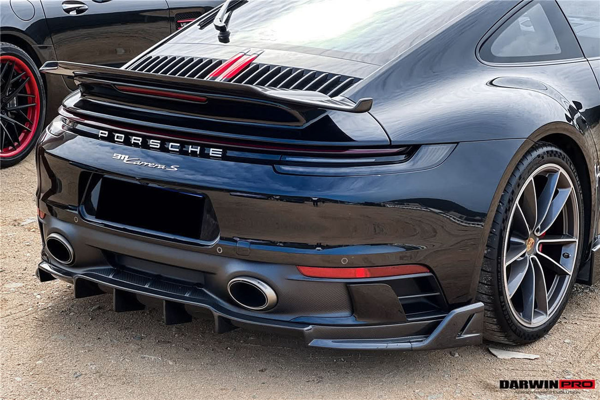 DarwinPRO 2019-2024 Porsche 911 992 Carrera & Targa S & 4 & 4S SD-Sport Design Modl BKSS Style Rear Lip