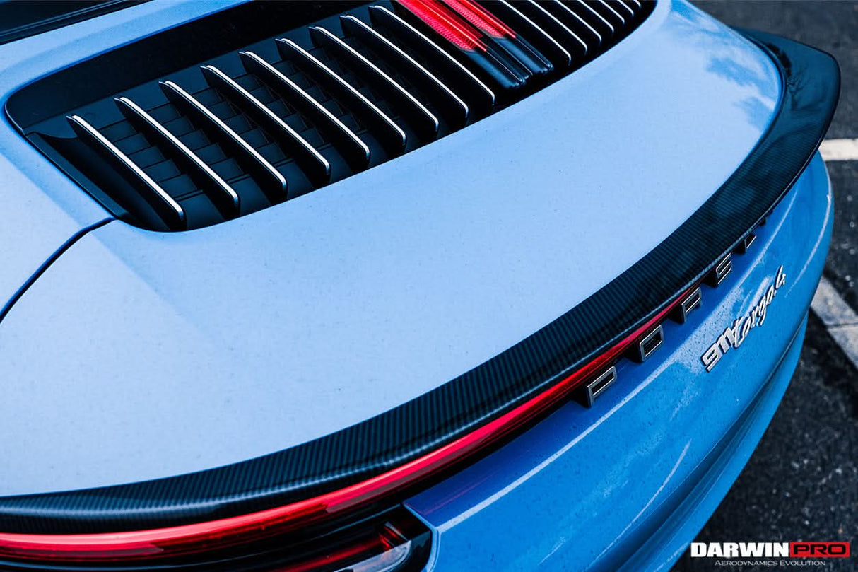DarwinPRO 2019-UP Porsche 911 992 Carrera S 4 4S Targa Cabriolet BKSS Style Trunk Wing