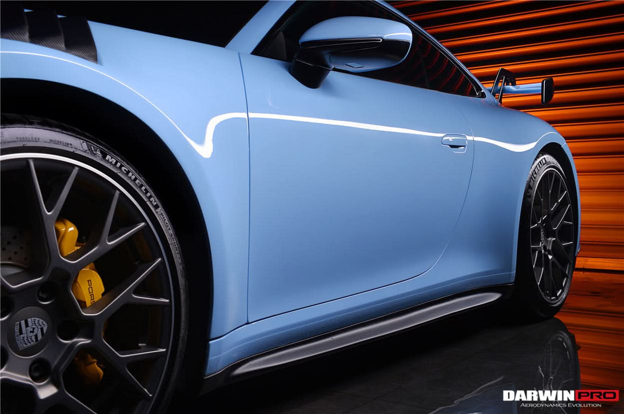 DarwinPRO 2019-UP Porsche 911 992 Carrera & S & 4 & 4S & Targa & Cabriolet GT3 Style Side Skirts