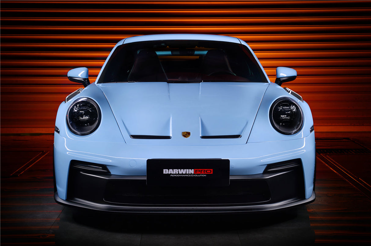 2019-2024 Porsche 911 992 Partial Carbon Fiber Front Bumper DarwinPRO ( GT3 Style)| Fits Carrera, S, 4, 4S, Targa, Cabriolet,Turbo,Turbo S