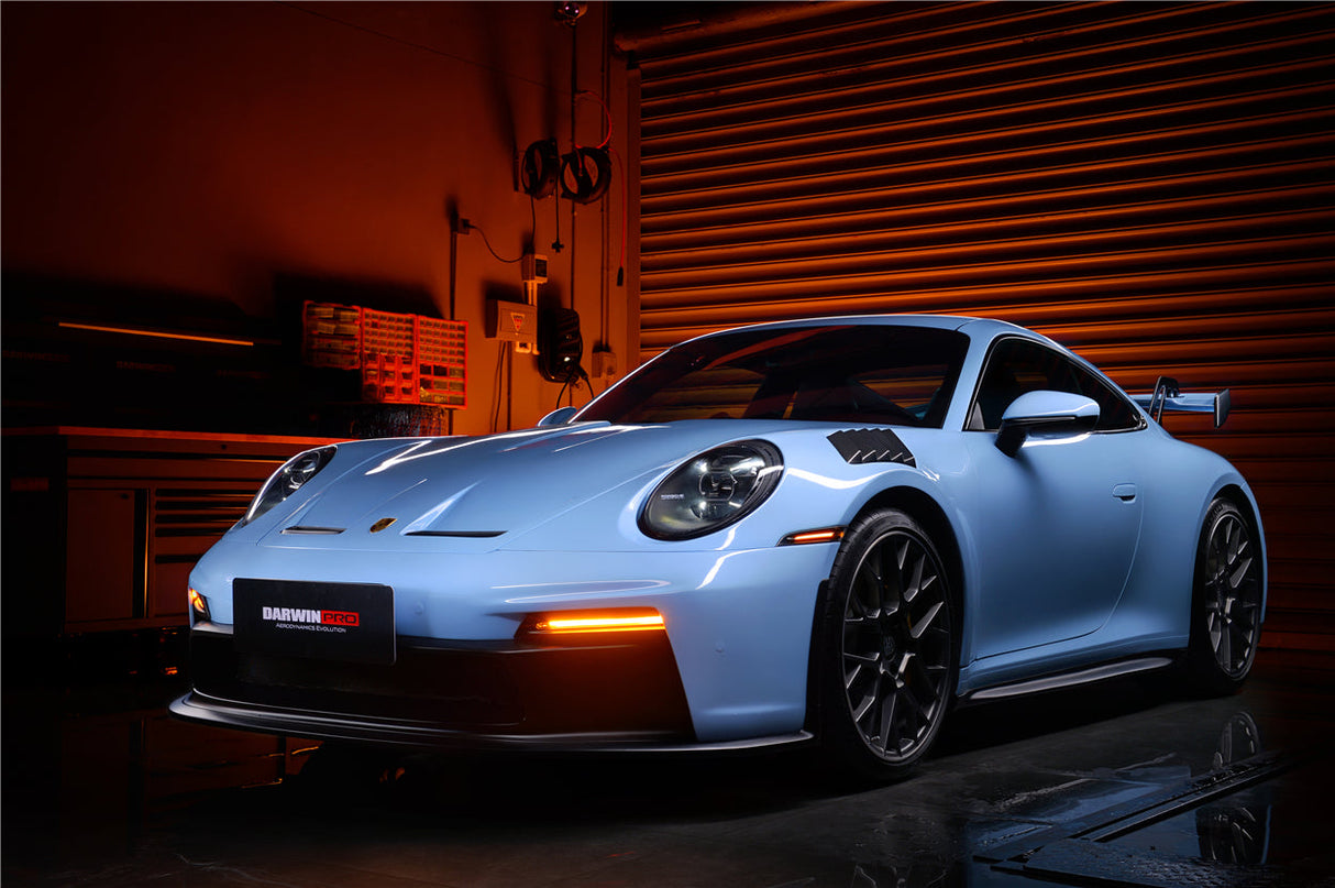 2019-2024 Porsche 911 992 Partial Carbon Fiber Front Bumper DarwinPRO ( GT3 Style)| Fits Carrera, S, 4, 4S, Targa, Cabriolet,Turbo,Turbo S