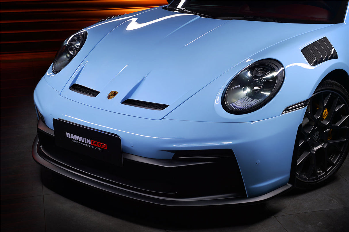 2019-2024 Porsche 911 992 Partial Carbon Fiber Front Bumper DarwinPRO ( GT3 Style)| Fits Carrera, S, 4, 4S, Targa, Cabriolet,Turbo,Turbo S