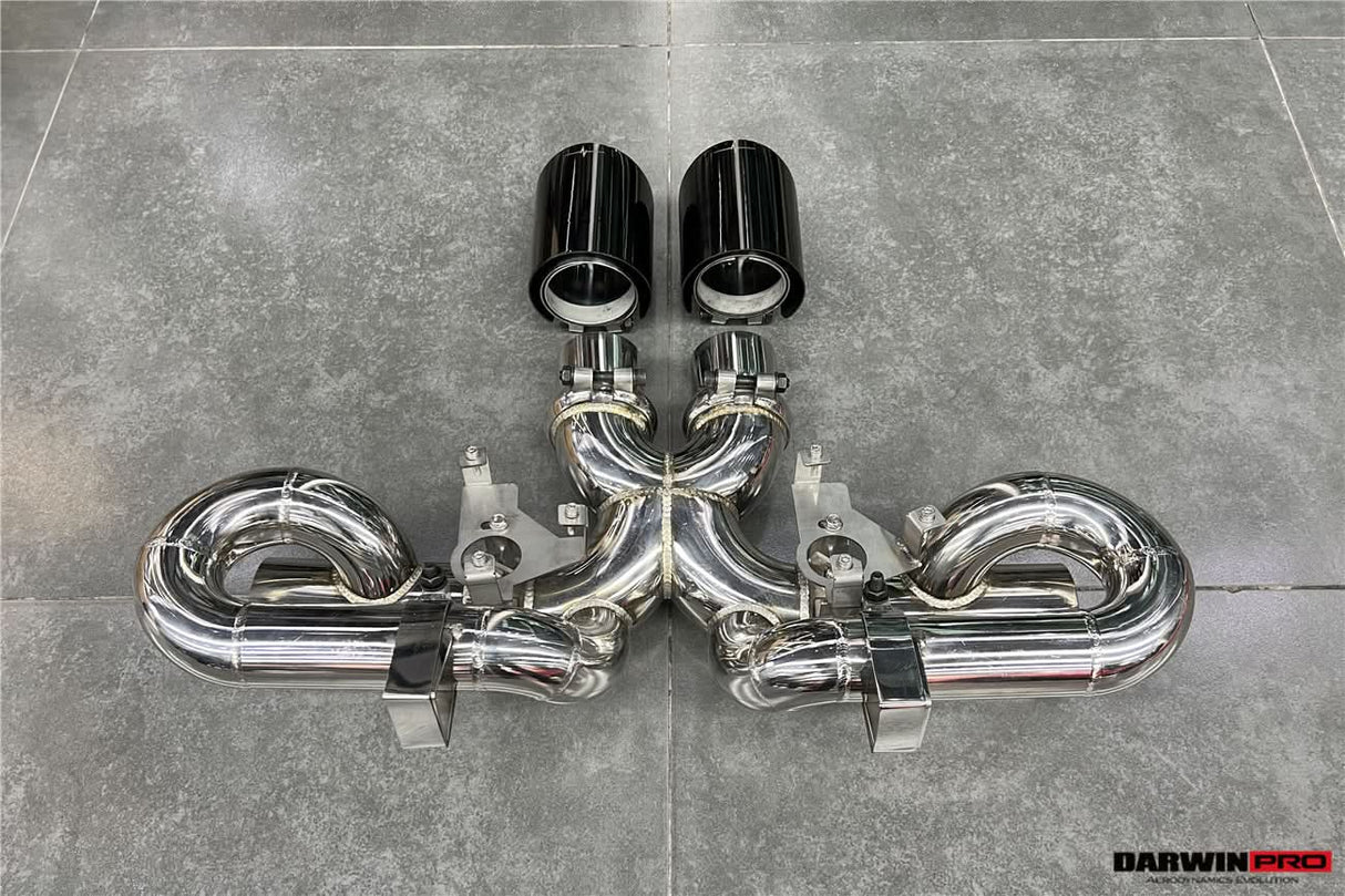 DarwinPRO 2019-2024 Porsche 911 992 Carrera S 4 4S Targa Cabriolet Exhaust (for GT3 Style Bumper)