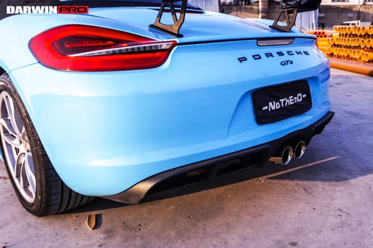 2012-2016 Porsche 981 Boxster | Cayman GT4 Style Carbon Fiber Rear Diffuser