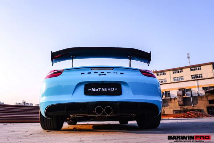 2012-2025 Porsche 718 | 981 Boxster | Cayman GT4 Style Style Carbon Fiber Trunk Spoiler Wing