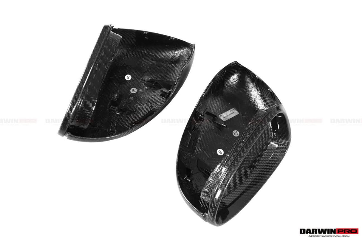 2017-2026 Porsche Panamera 971.1 971.2 976 OEM Style Autoclave Carbon Fiber Mirror Housing Replacement | Fits 4, 4S, GTS, GTS Sport Turismo, Turbo, Turbo S, E‑Hybrid