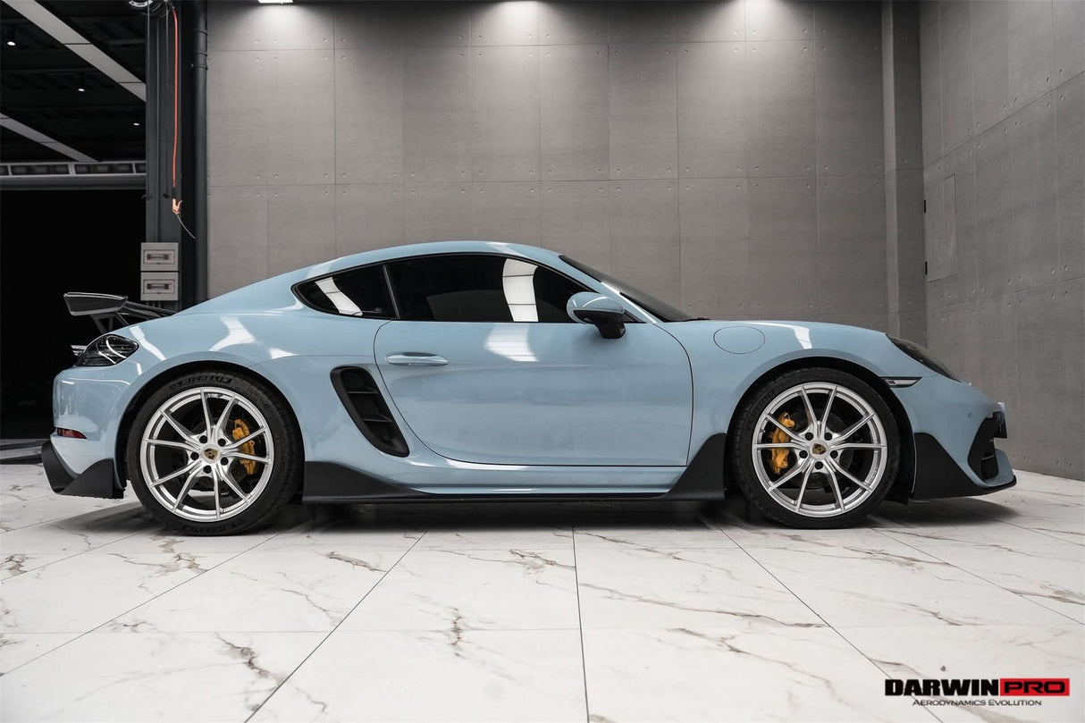 DarwinPRO 2016-2025 Porsche 718 Cayman And Boxster Stuttmate Carbon Fiber Side Skirts