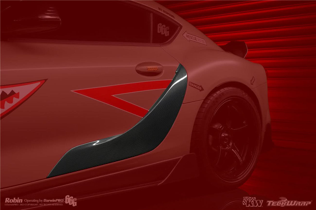 2019-UP Toyota GR Supra (J29 & DB) A90 A91 OEM Style Carbon Fiber Door Penal Garnish Trim Replacement