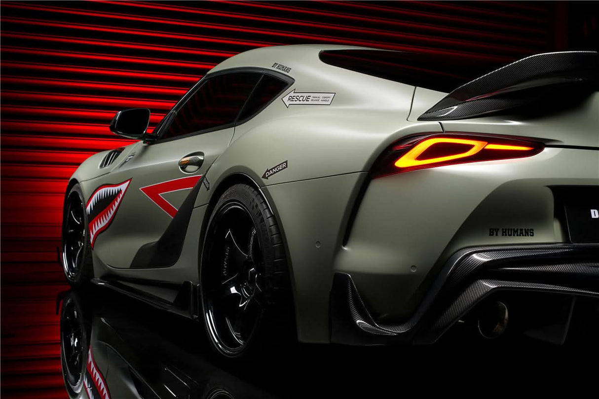 2019-UP Toyota GR Supra (J29 & DB) A90 A91 OEM Style Carbon Fiber Door Penal Garnish Trim Replacement