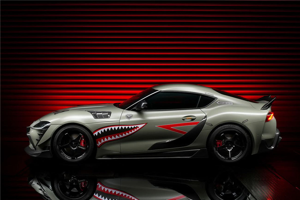 2019-UP Toyota GR Supra (J29 & DB) A90 A91 OEM Style Carbon Fiber Door Penal Garnish Trim Replacement