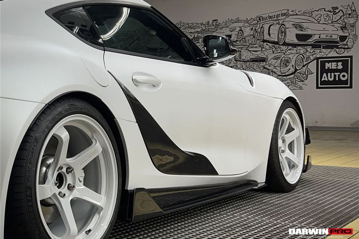2019-UP Toyota GR Supra (J29 & DB) A90 A91 OEM Style Carbon Fiber Door Penal Garnish Trim Replacement