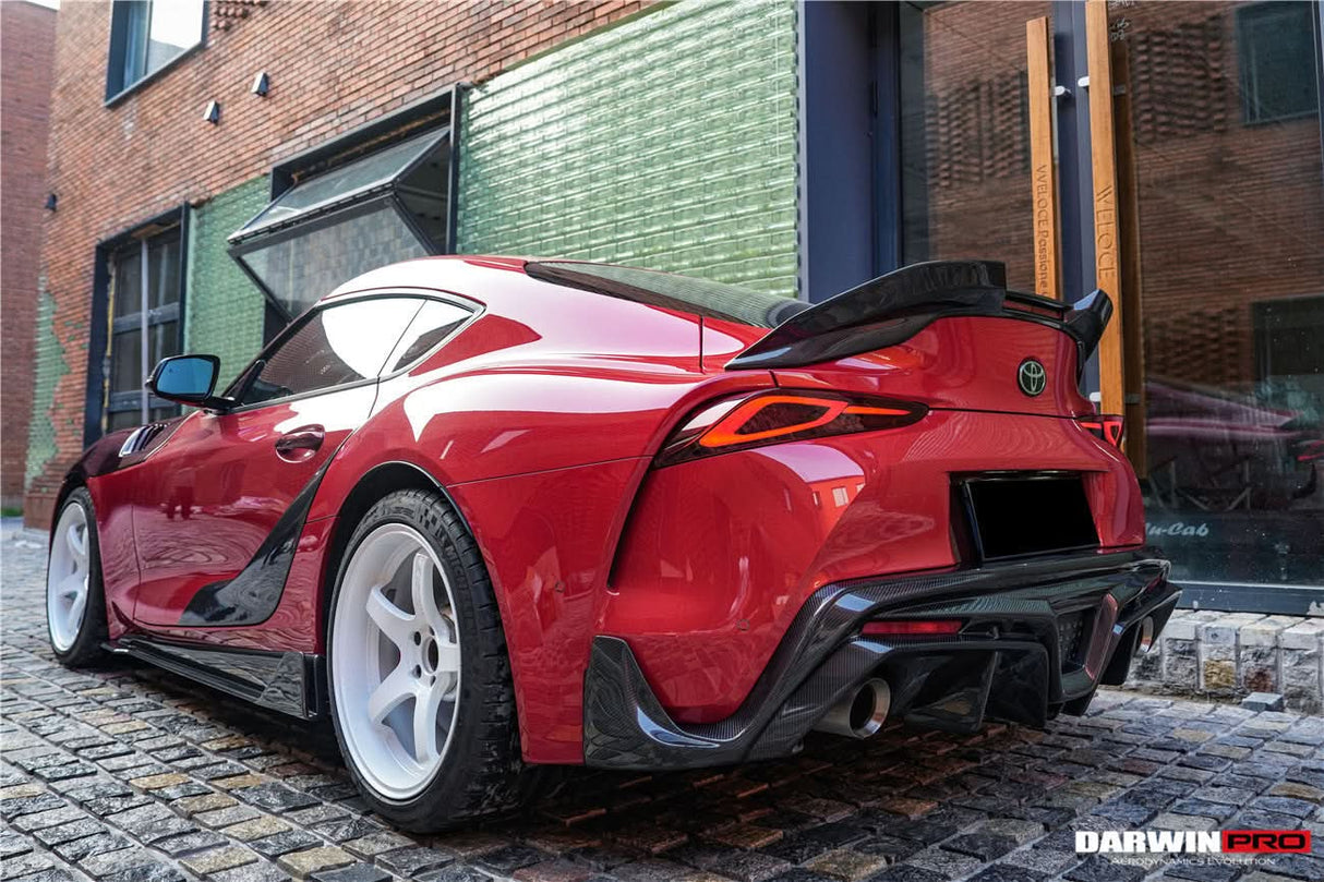 2019-UP Toyota GR Supra (J29 & DB) A90 A91 BKSS Style Carbon Fiber Trunk Spoiler with LED Light
