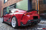 2019-UP Toyota GR Supra (J29 & DB) A90 A91 BKSS Style Carbon Fiber Trunk Spoiler with LED Light