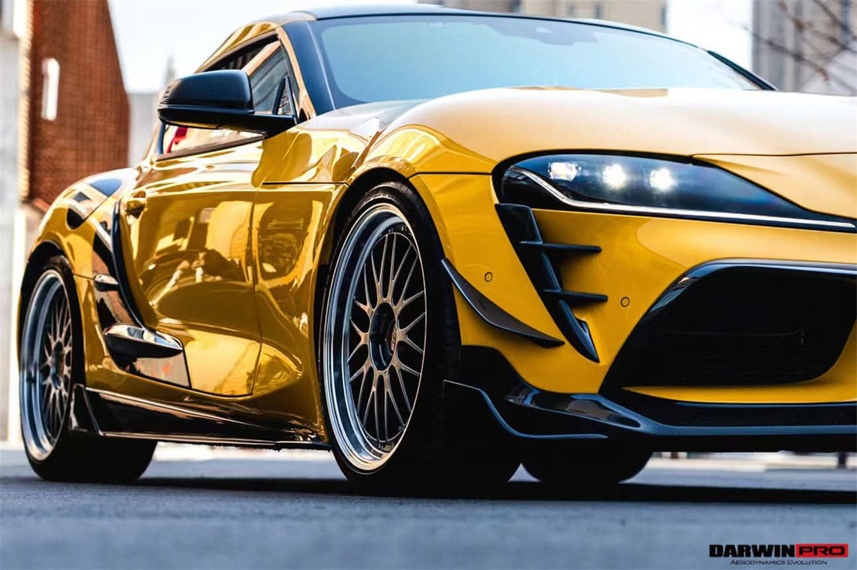 2019-UP Toyota GR Supra (J29 & DB) A90 A91 BKSS Style Carbon Fiber Front Bumper Vents