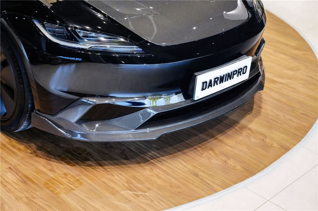 2024-2026 Tesla Model 3 Highland RWD AWD Carbon Fiber IMP Design Front Lip（DONT FIT PERFORMANCE）