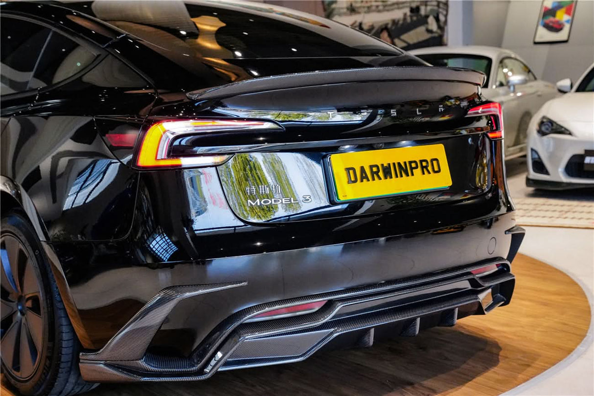 DarwinPRO 2024-2026 Tesla Model 3 Highland RWD AWD Performance Carbon Fiber IMP Design Trunk Spolier
