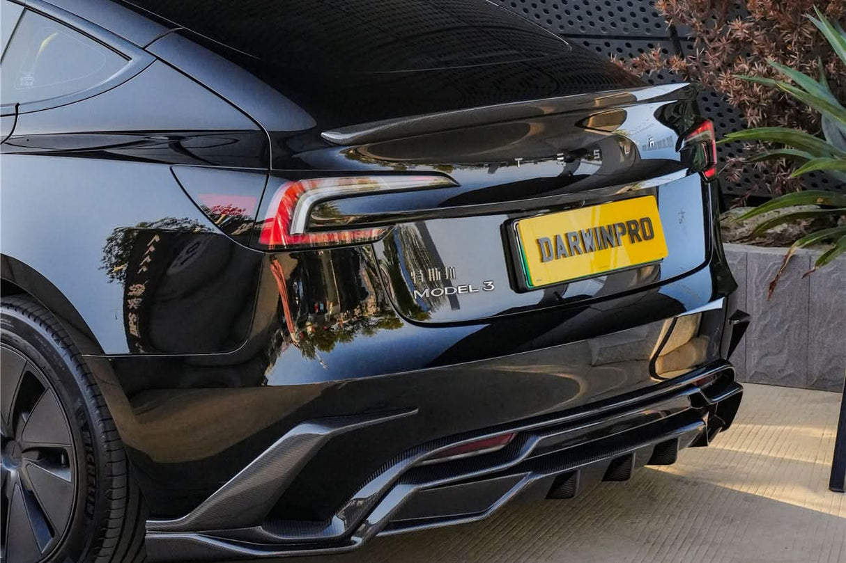 2024-2026 Tesla Model 3 Highland RWD AWD PERFORMANCE Carbon Fiber IMP Design Rear Diffuser