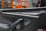 2020-2023 Tesla Model 3 Y OEM Style Autoclave Carbon Fiber Door Trim Interior Replacement