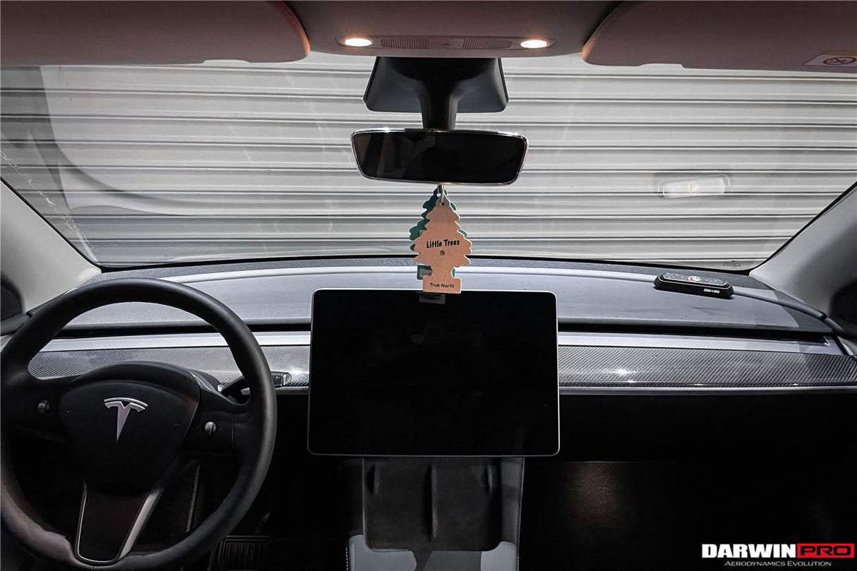 2020-2023 Tesla Model 3 Y OEM Style Autoclave Carbon Fiber Dashboard Trim Interior Replacement