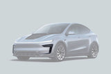 2025-UP Tesla Model Y Refresh OX Style Autoclave Carbon Fiber Daytime Running Light Cover