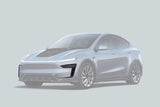 2025-UP Tesla Model Y Refresh OX Style Autoclave Carbon Fiber Daytime Running Light Cover
