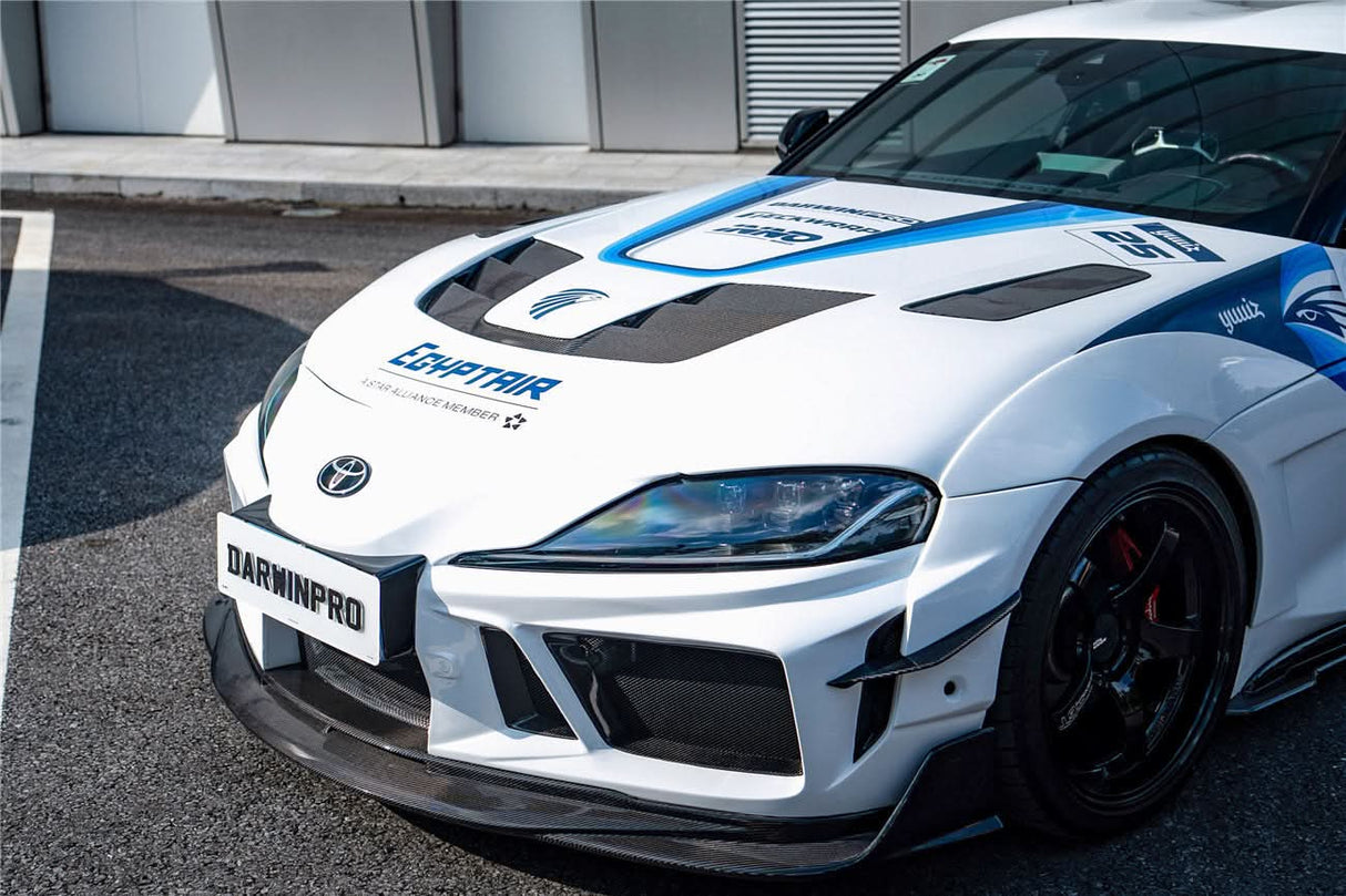 2019-UP Toyota GR Supra (J29 & DB) A90 A91 BKSSII Style Partial Carbon Fiber Front Bumper