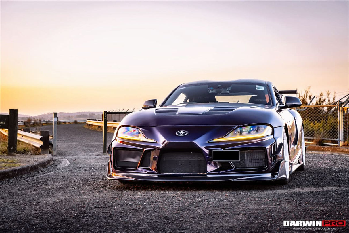 2019-UP Toyota GR Supra (J29 & DB) A90 A91 BKSSII Style Partial Carbon Fiber Front Bumper