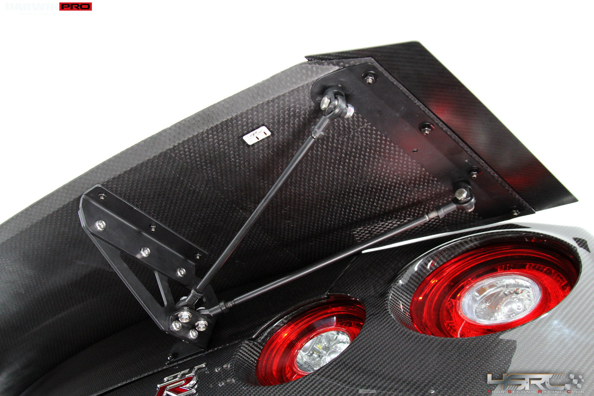 Nissan GTR R35 2008+ Autoclave Carbon Fiber R1-D Drag Spoiler Wing - DarwinPRO X 4SRC