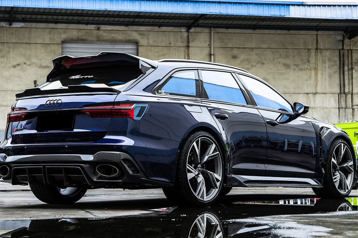 DarwinPRO 2019-UP Audi RS6 Avant C8 & RS7 Quattro BKSS Style Rear Diffuser