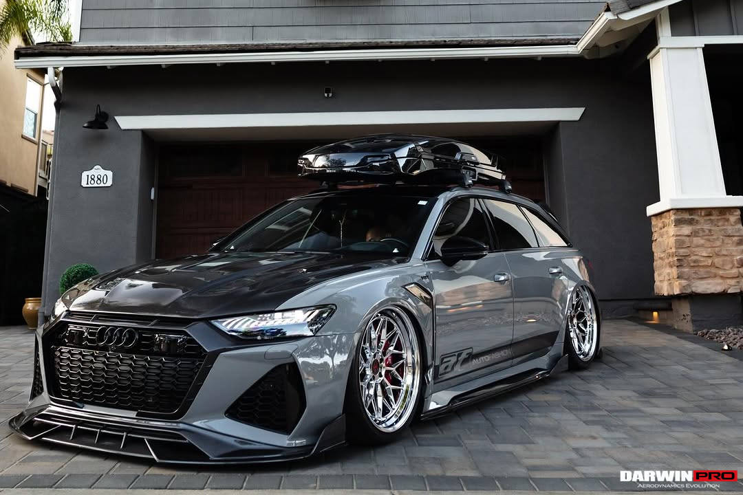 2019-UP Audi RS6 Avant C8 | RS7 Quattro Carbon Fiber Front Lip - DarwinPRO (iMP Design)