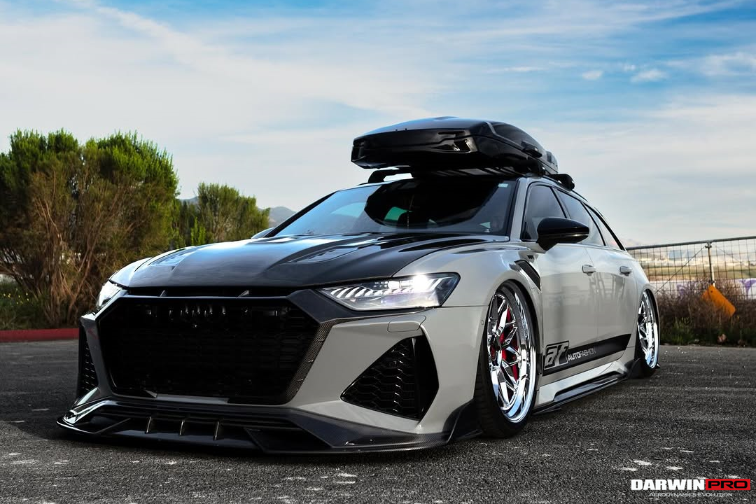2019-UP Audi RS6 Avant C8 | RS7 Quattro Carbon Fiber Front Lip - DarwinPRO (iMP Design)