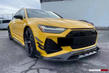 2019-UP Audi RS6 Avant C8 | RS7 Quattro Carbon Fiber Front Canards - DarwinPRO (iMP)