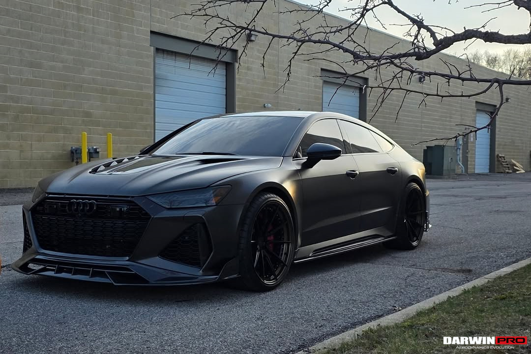 2019-UP Audi RS6 Avant C8 | RS7 Quattro Carbon Fiber Front Lip - DarwinPRO (iMP Design)