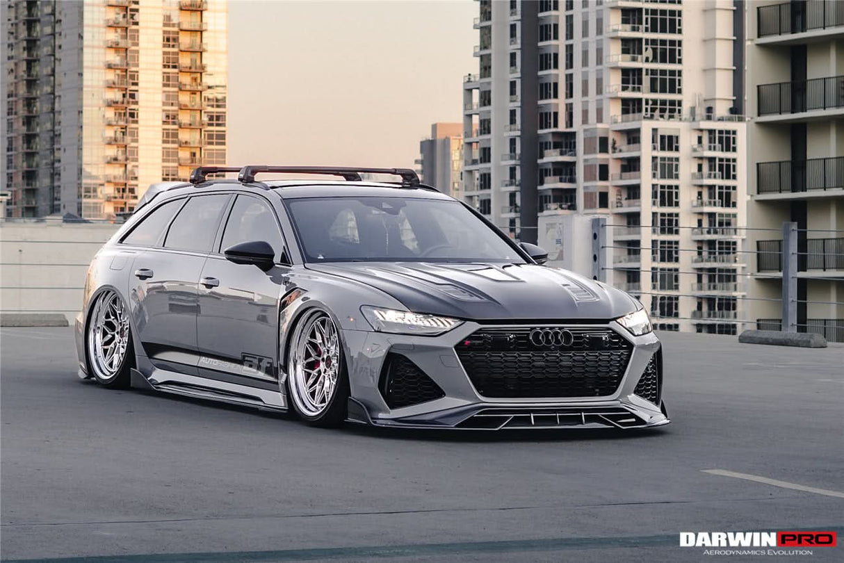 2019-UP Audi RS6 Avant C8 | RS7 Quattro Carbon Fiber Front Lip - DarwinPRO (iMP Design)