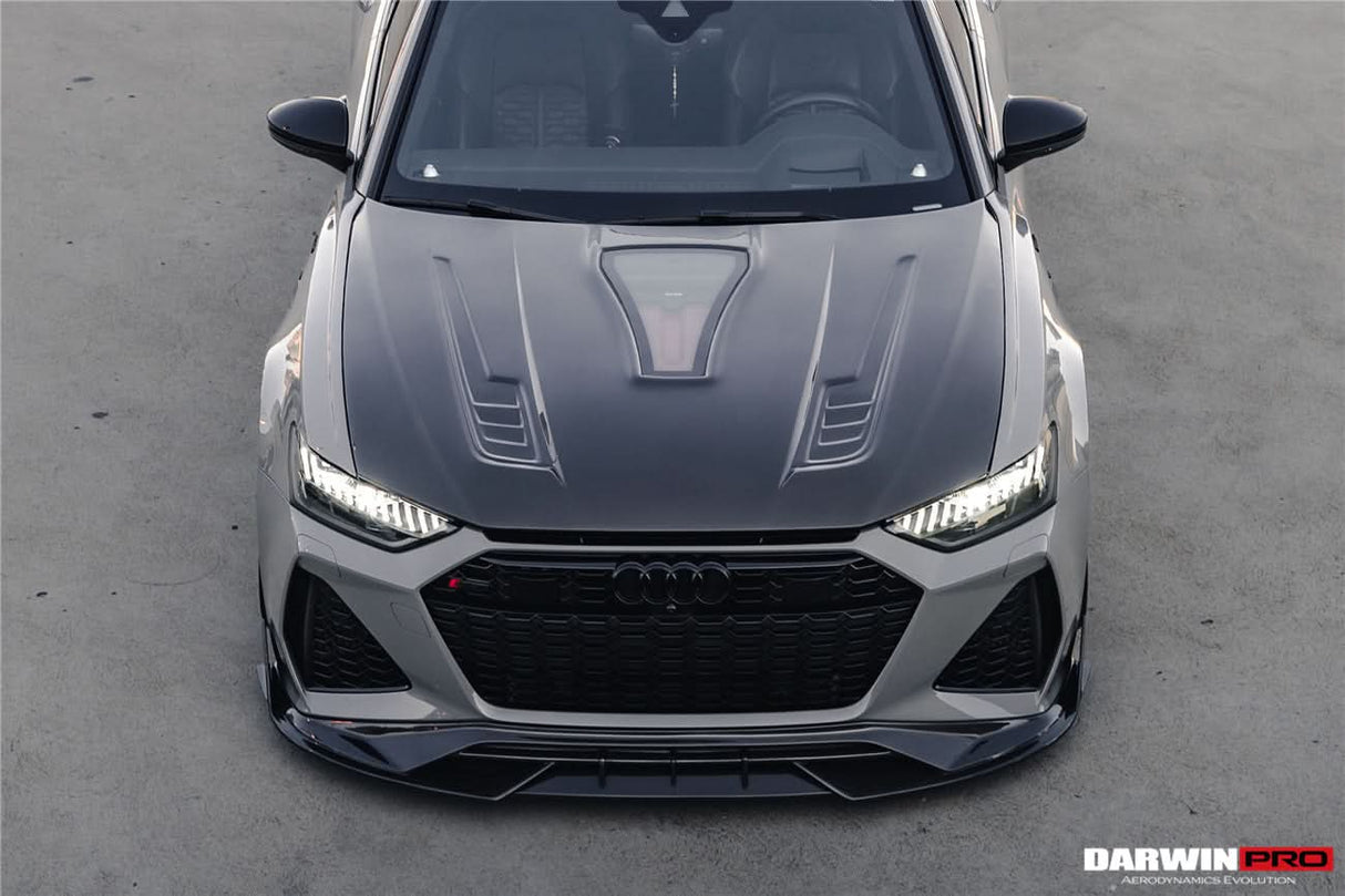 DarwinPRO 2019-UP Audi RS6 Avant C8 IMP Performance Partial Carbon Fiber Hood