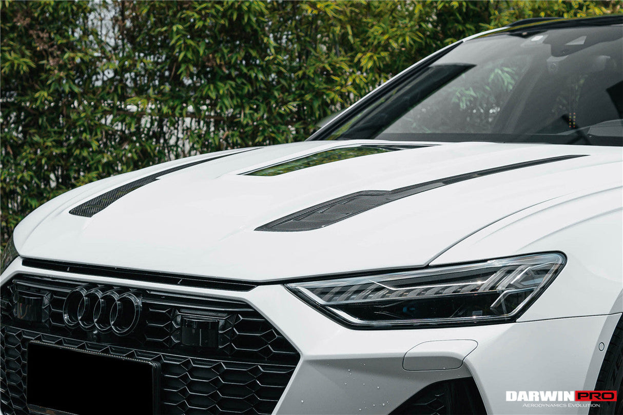 DarwinPRO 2019-UP Audi RS6 Avant C8 IMP Performance Partial Carbon Fiber Hood