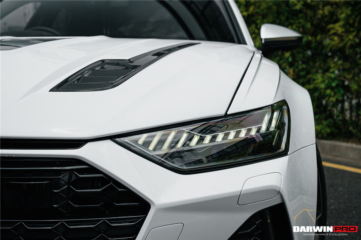DarwinPRO 2019-UP Audi RS6 Avant C8 IMP Performance Partial Carbon Fiber Hood
