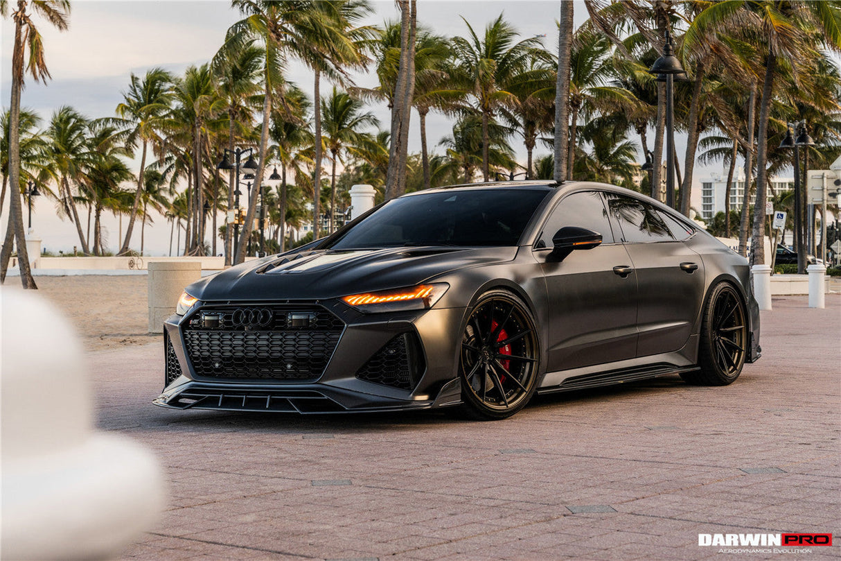 2019-UP Audi RS6 Avant C8 | RS7 Quattro Carbon Fiber Front Lip - DarwinPRO (iMP Design)