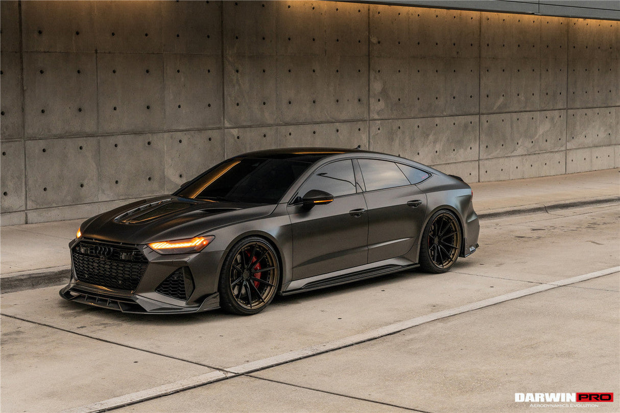 2019-UP Audi RS6 Avant C8 | RS7 Quattro Carbon Fiber Front Lip - DarwinPRO (iMP Design)