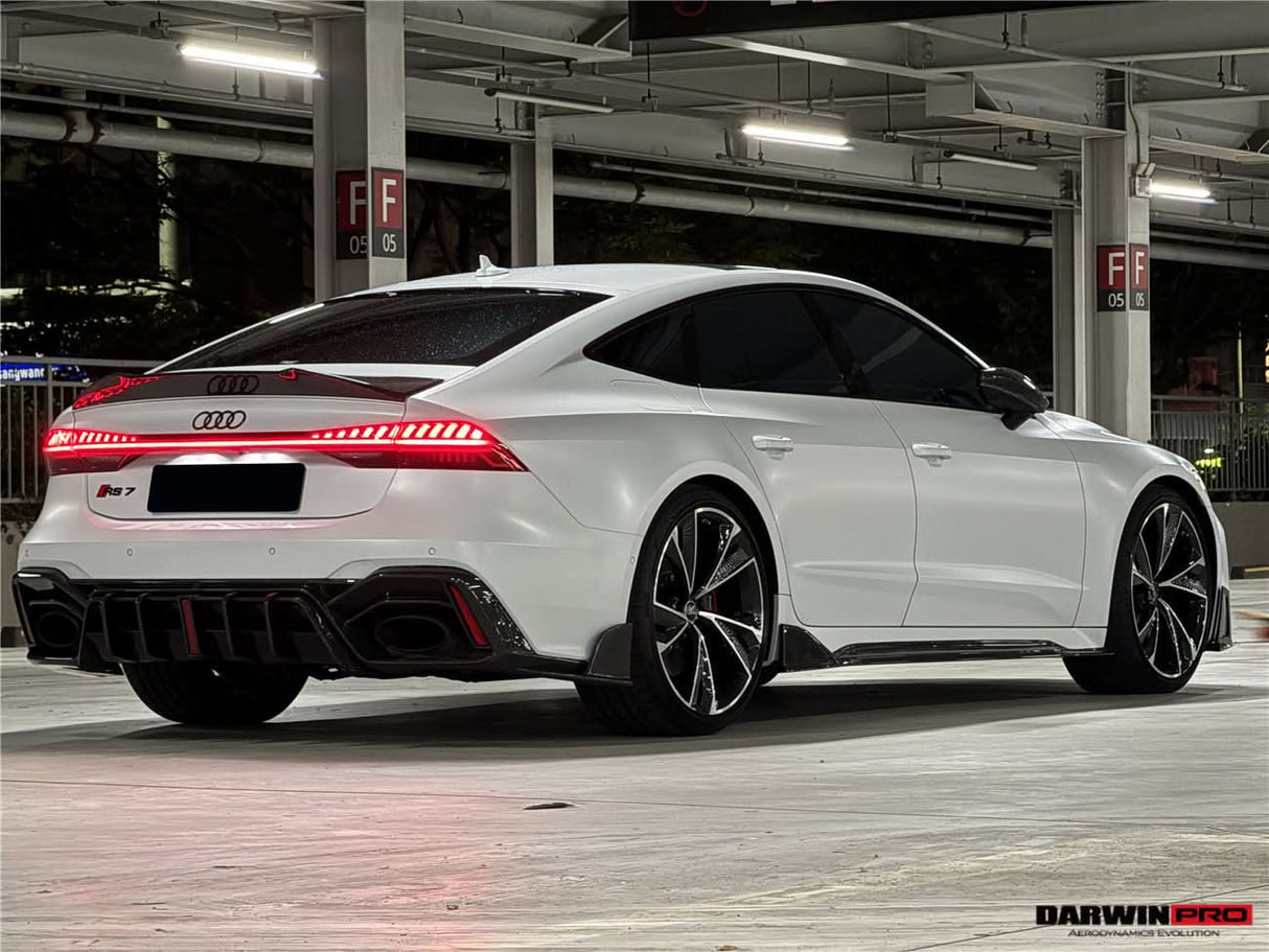 DarwinPRO 2019-UP Audi RS6 Avant C8 RS7 C8 Quattro IMP Design Rear Diffuser