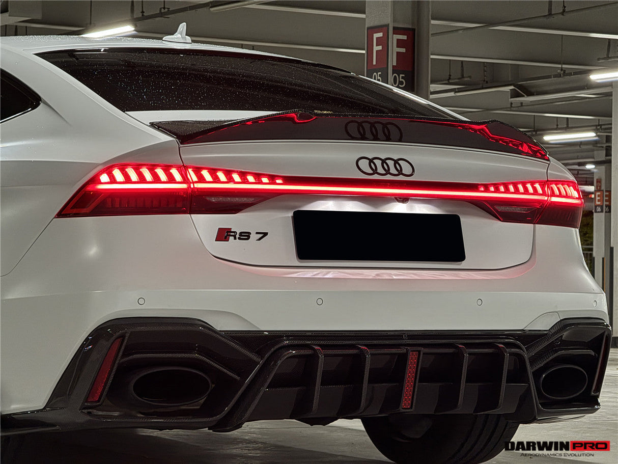 DarwinPRO 2019-UP Audi RS6 Avant C8 RS7 C8 Quattro IMP Design Rear Diffuser
