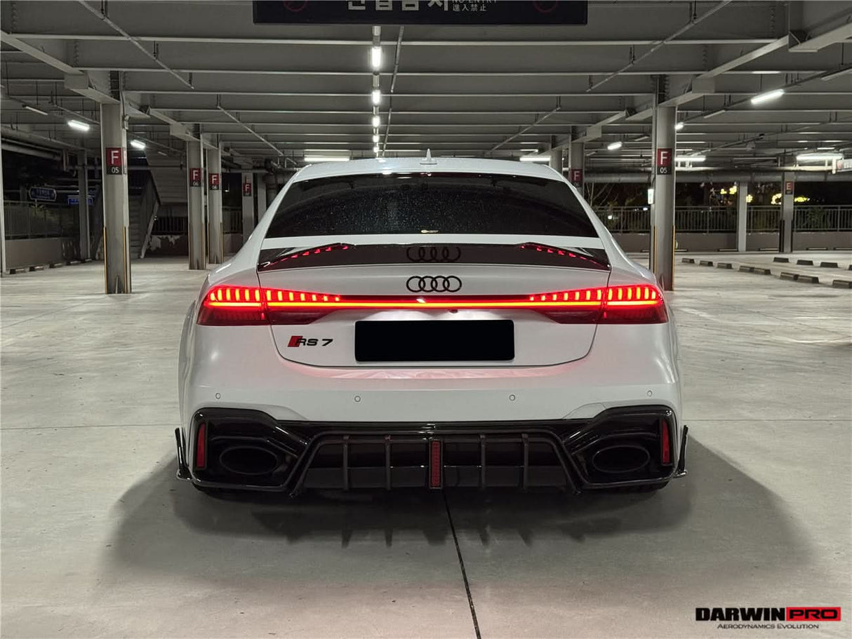 DarwinPRO 2019-UP Audi RS6 Avant C8 RS7 C8 Quattro IMP Design Rear Diffuser