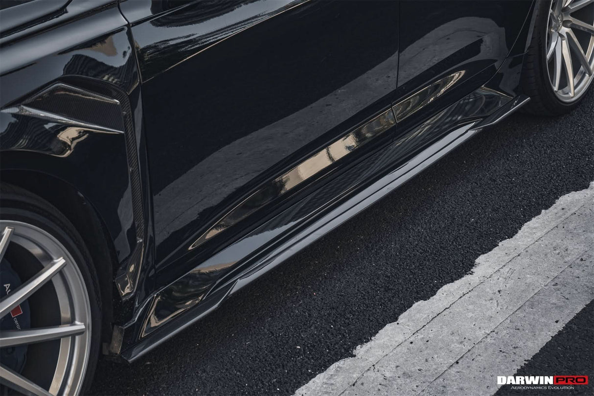 DarwinPRO 2019-UP Audi RS6 Avant C8 & RS7 C8 Quattro IMP Performance Ver.2 Side Skirts Under Board