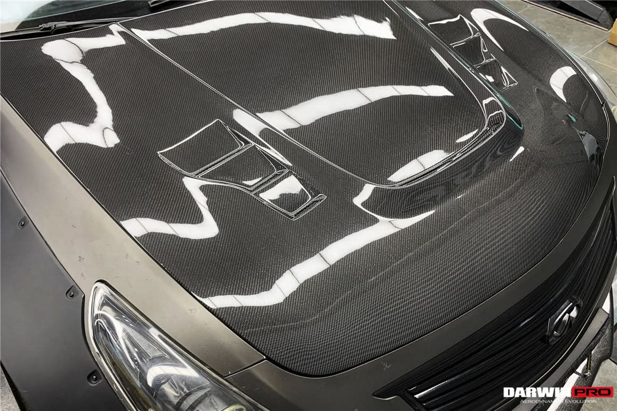 2007-2015 Infiniti Carbon Fiber Hood DarwinPRO (BKSS) Fits G25, G35, G37 Sedan