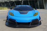 2011-2014 McLaren MP4 12C Partial Carbon Fiber Front Bumper With Lip - DarwinPRO Rebel Performance Design